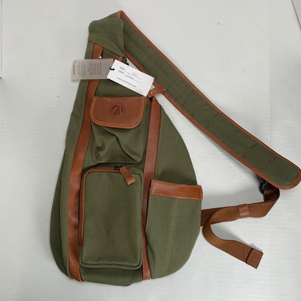 Claire Chase NWT Colorado Sling Bag Green Style #765